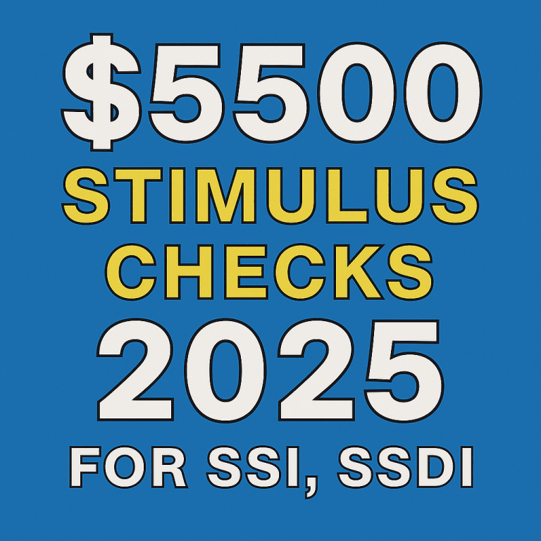 $5500 Stimulus Checks 2025